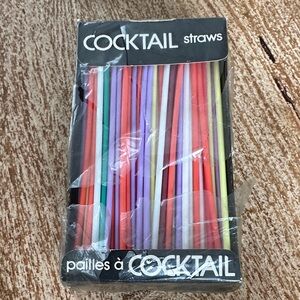 Free Vintage COCKTAIL Straws Multicolor Pack